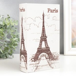 Сейф-книга дерево кожзам "Париж. Ретро" 21х13х5 см