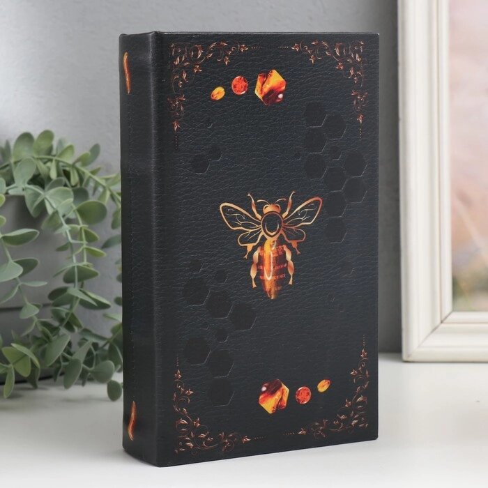 Сейф-книга дерево кожзам "Пчела" 21х13х5 см от компании Интернет - магазин Flap - фото 1