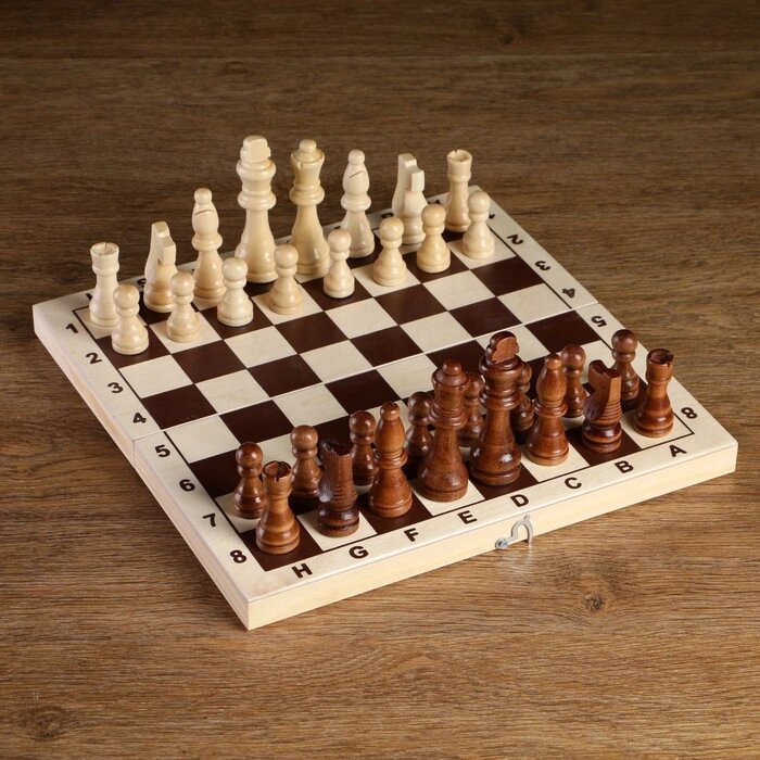 Шахматные фигуры, король h-8 см, пешка h-4 см от компании Интернет - магазин Flap - фото 1