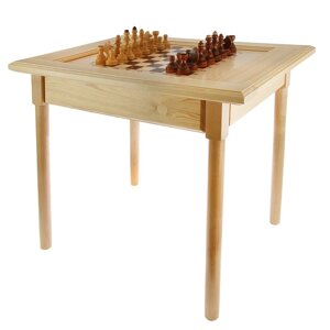 Шахматный стол 80 х 60 х 72 см, игровое поле 35.5 х 35.5 см, клетка 4.4 х 4.4 см, без фигур