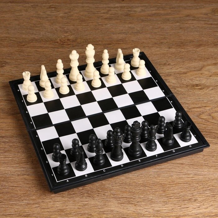 Шахматы, доска пластик 31 х 31 см, король 8 см, пешка 3.8 см от компании Интернет - магазин Flap - фото 1
