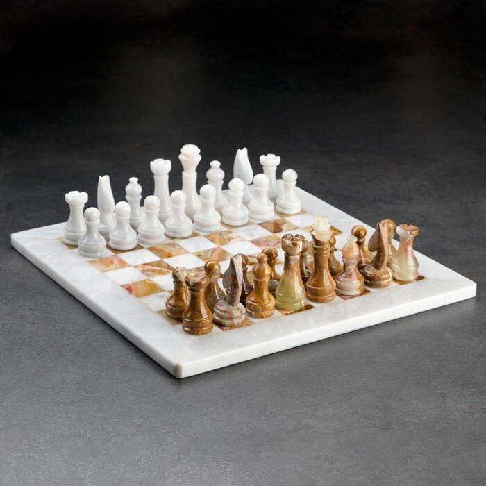 Шахматы «Элит», доска 30х30 см, оникс от компании Интернет - магазин Flap - фото 1