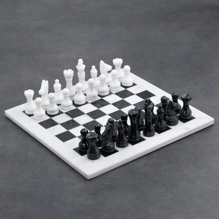 Шахматы «Элит», темная  доска 30х30 см, оникс от компании Интернет - магазин Flap - фото 1