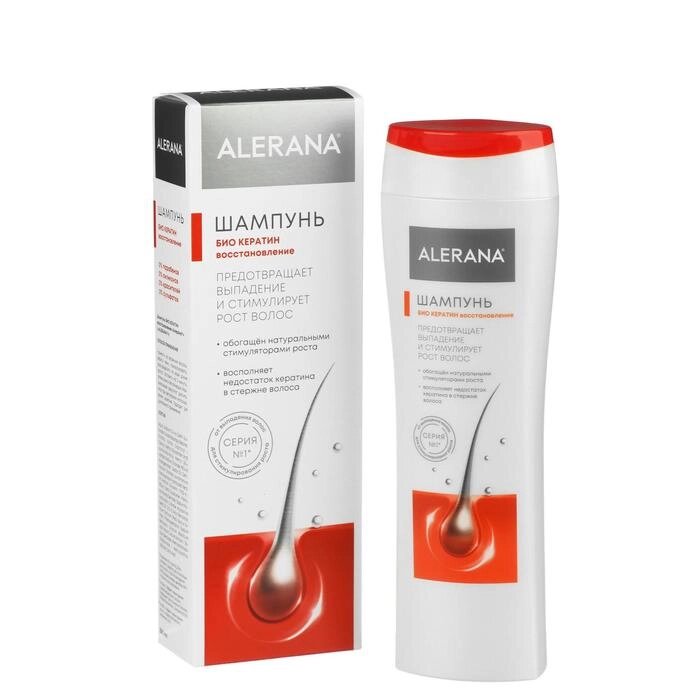 Шампунь для волос Alerana био кератин, восстанавливающий, 250 мл от компании Интернет - магазин Flap - фото 1