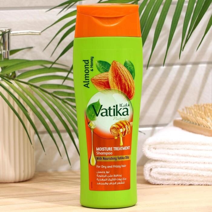 Шампунь для волос Dabur VATIKA Naturals Moisture Treatment увлажняющий, 400 мл от компании Интернет - магазин Flap - фото 1