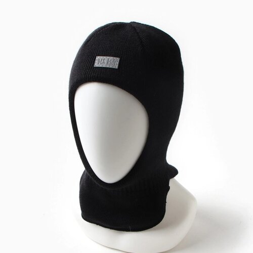 Шапка-шлем детский, цвет черный, размер 44-46
