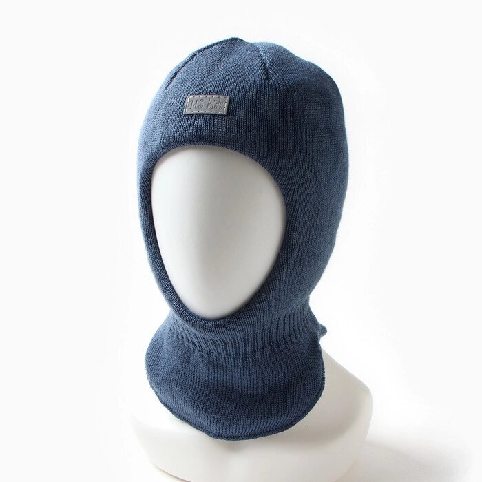 Шапка-шлем детский, цвет джинс, размер 44-46 от компании Интернет - магазин Flap - фото 1
