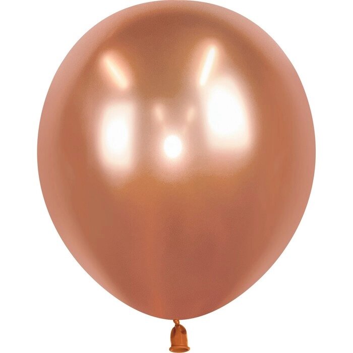 Шар латексный 10", хром, 50 шт., розовое золото от компании Интернет - магазин Flap - фото 1