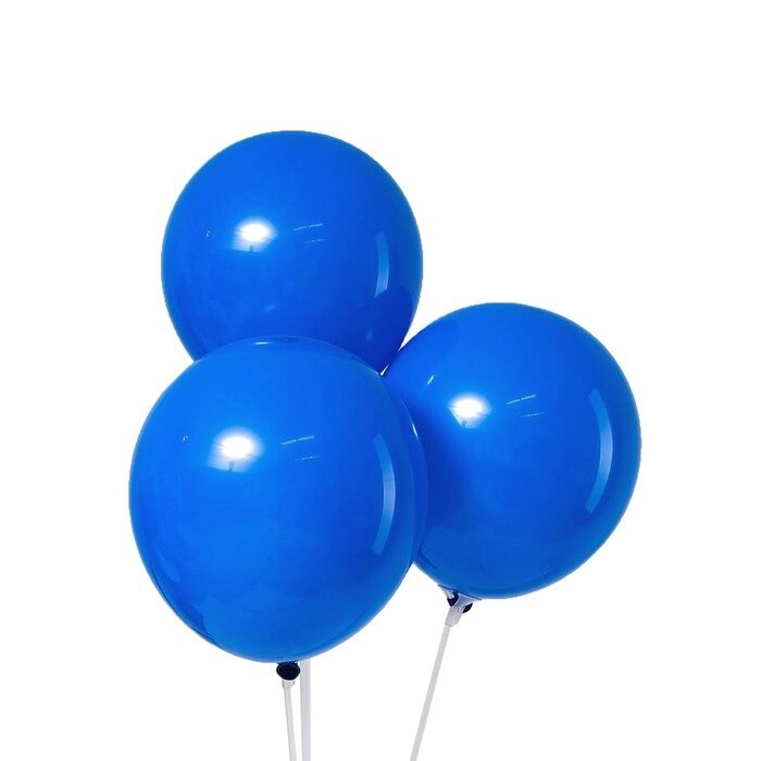 Шар латексный 10", пастель, набор 100 шт., цвет синий от компании Интернет - магазин Flap - фото 1
