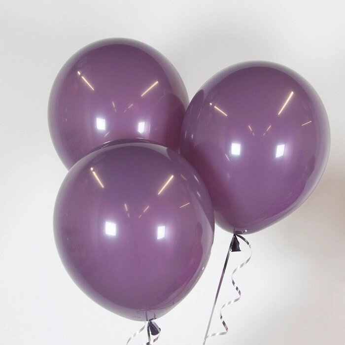 Шар латексный 12", фиолетовый, пастель, набор 100 шт. от компании Интернет - магазин Flap - фото 1