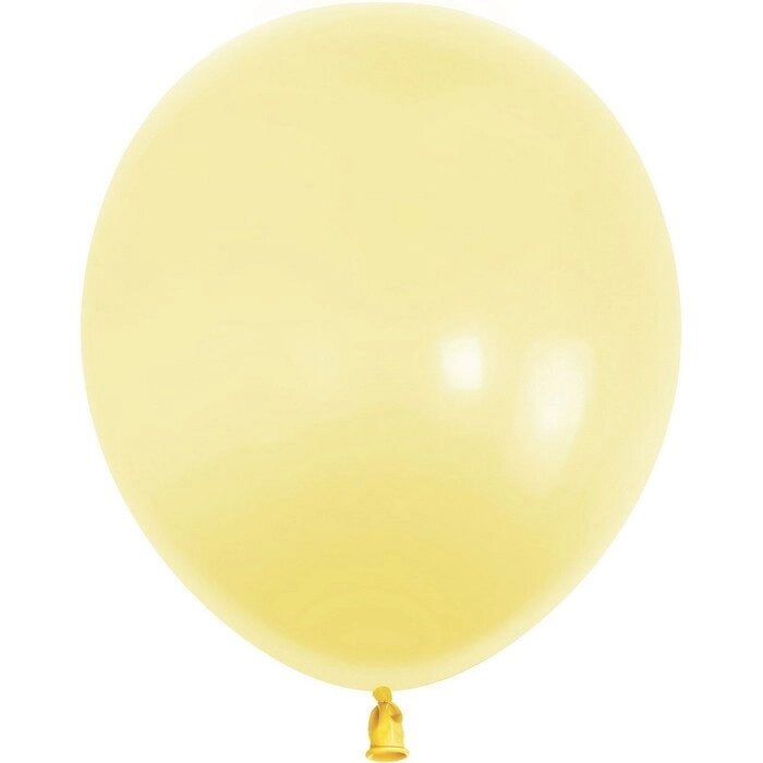 Шар латексный 12", макарунс, 100 шт., светло-жёлтый от компании Интернет - магазин Flap - фото 1