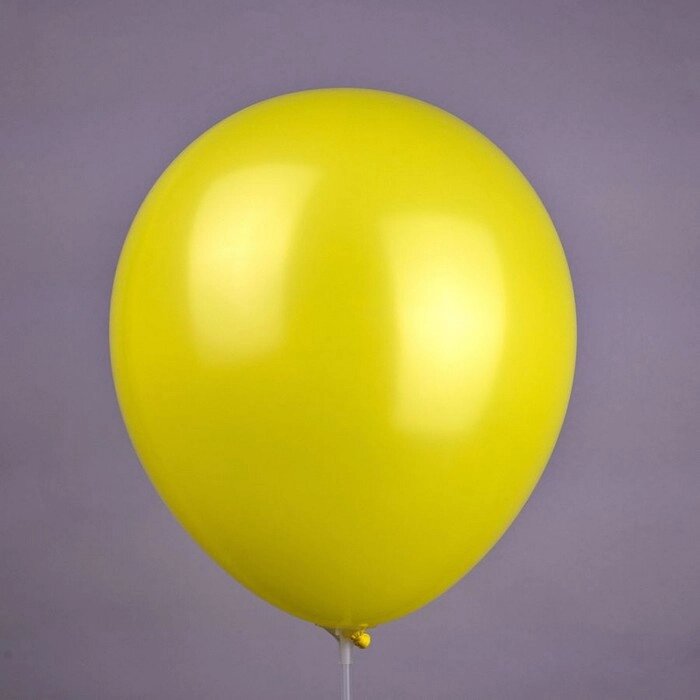 Шар латексный 12", пастель, цвет жёлтый, набор 50 шт. от компании Интернет - магазин Flap - фото 1