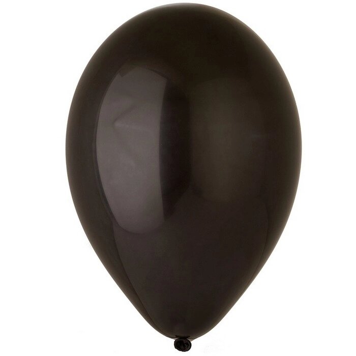 Шар латексный 12", пастель, набор 100 шт., цвет чёрный от компании Интернет - магазин Flap - фото 1