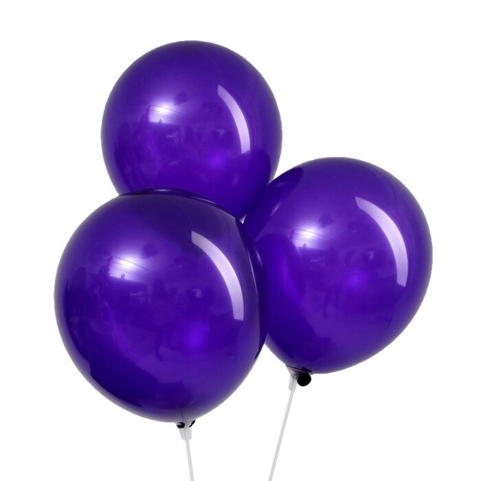 Шар латексный 12", пастель, набор 100 шт., цвет фиолетовый от компании Интернет - магазин Flap - фото 1