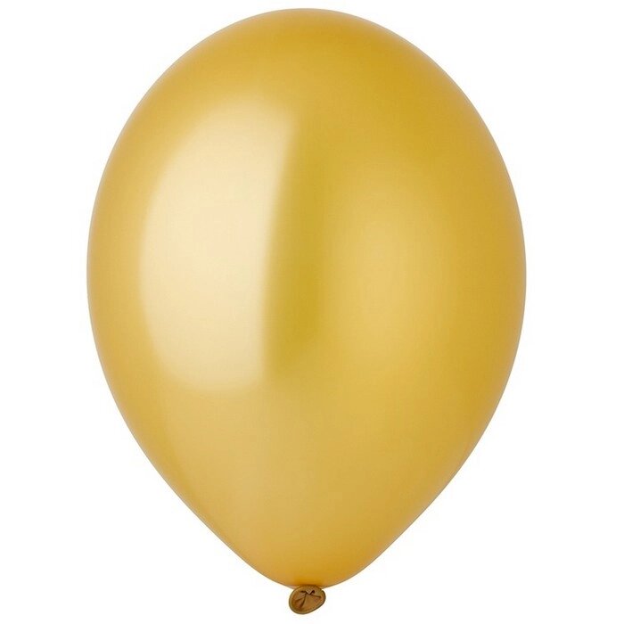 Шар латексный 14", металл, набор 50 шт., цвет золотой от компании Интернет - магазин Flap - фото 1