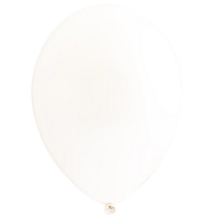 Шар латексный 14", пастель, набор 50 шт., цвет белый от компании Интернет - магазин Flap - фото 1