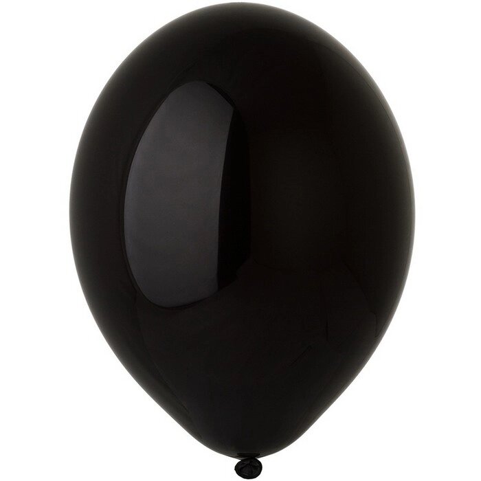 Шар латексный 14", пастель, набор 50 шт., цвет чёрный от компании Интернет - магазин Flap - фото 1