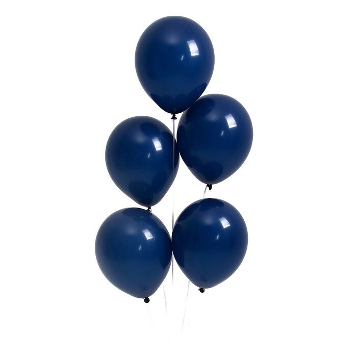 Шар латексный 9“, пастель, набор 100шт, цвет темная ночь (night blue) от компании Интернет - магазин Flap - фото 1