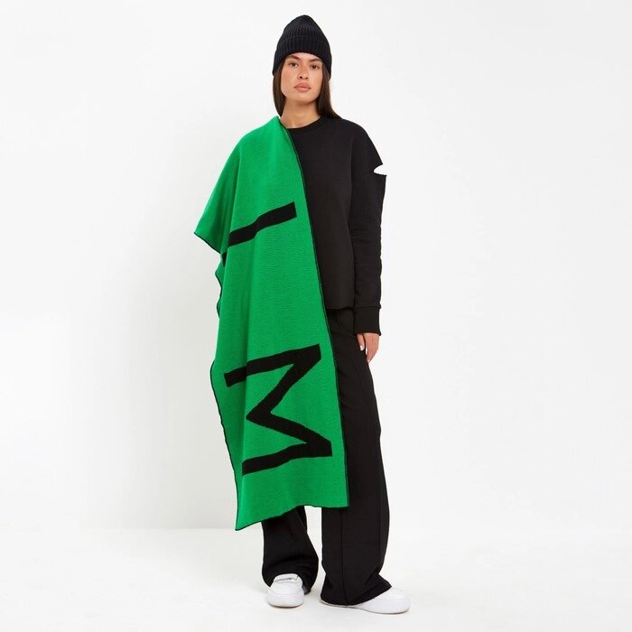 Шарф женский двусторонний MIST зеленый, размер 47*226см от компании Интернет - магазин Flap - фото 1