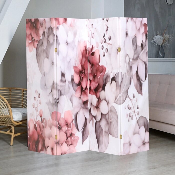 Ширма "Акварель, цветы", 200х160 см от компании Интернет - магазин Flap - фото 1