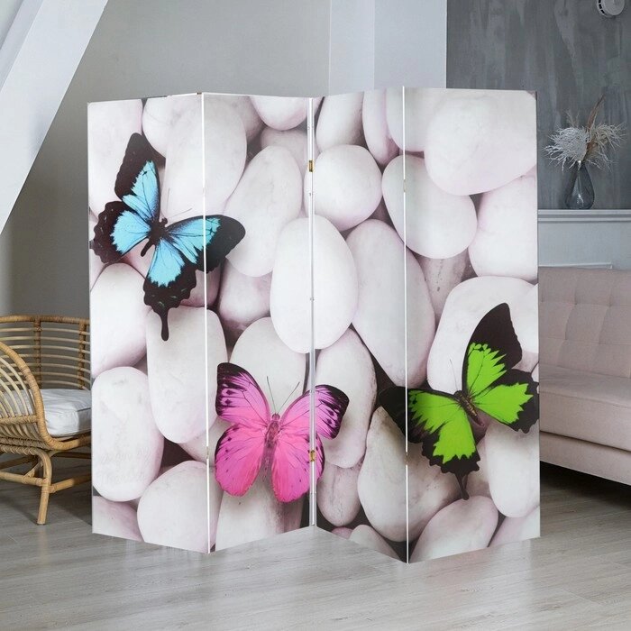 Ширма "Бабочка. Декор 13", двухсторонняя, 200 х 160 см от компании Интернет - магазин Flap - фото 1