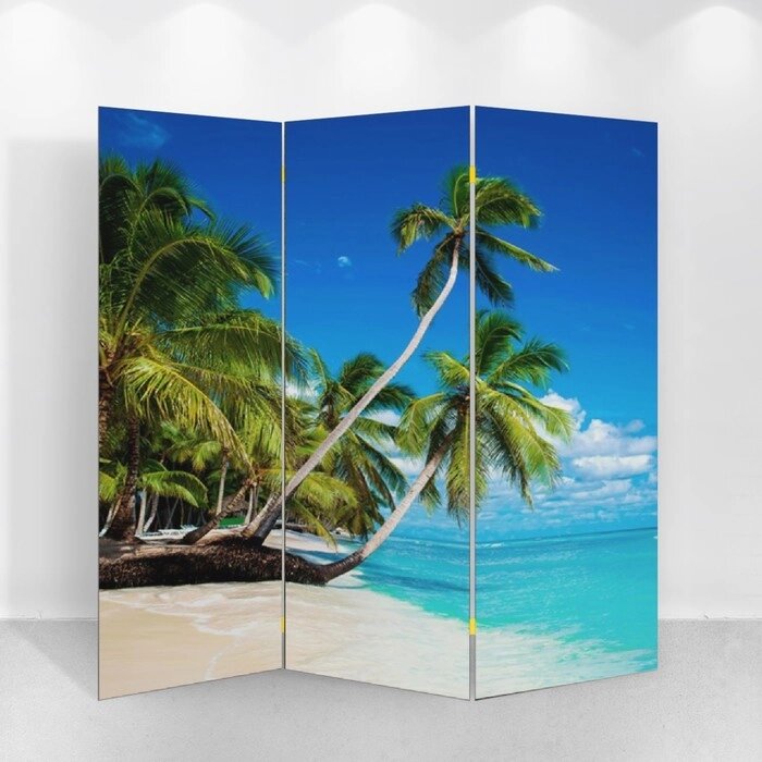 Ширма "Пальмы на пляже", 150 х 160 см от компании Интернет - магазин Flap - фото 1