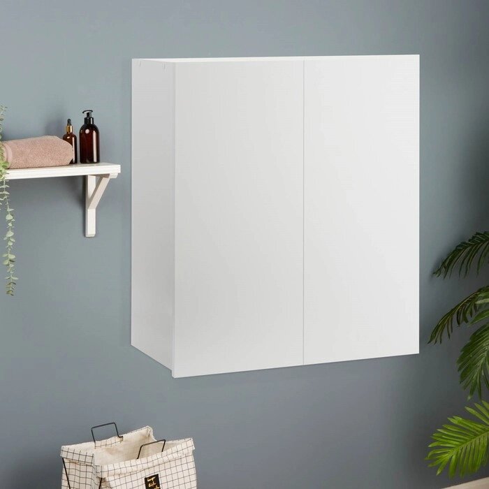 Шкаф подвесной для ванной комнаты  №5, белый,  60 х 29 х 70 см от компании Интернет - магазин Flap - фото 1
