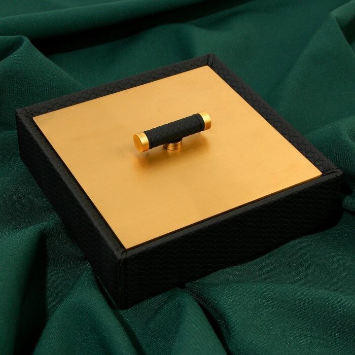Шкатулка для украшений из экокожи, 15,3 х 15,3 см от компании Интернет - магазин Flap - фото 1
