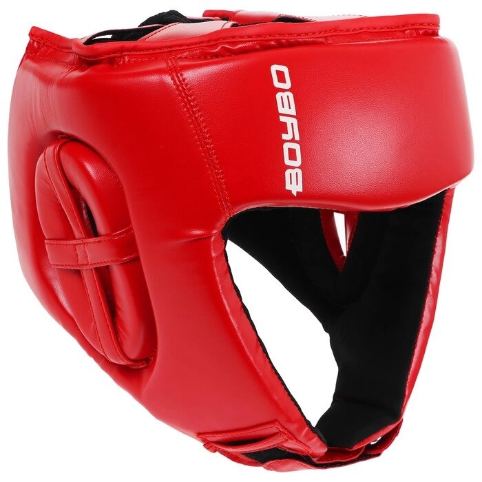 Шлем боксёрский BoyBo TITAN, IB-24, р. S, цвет красный от компании Интернет - магазин Flap - фото 1