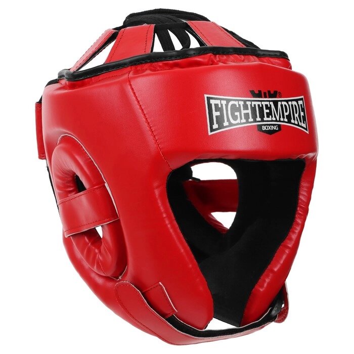 Шлем боксёрский FIGHT EMPIRE, AMATEUR, р. S, цвет красный от компании Интернет - магазин Flap - фото 1