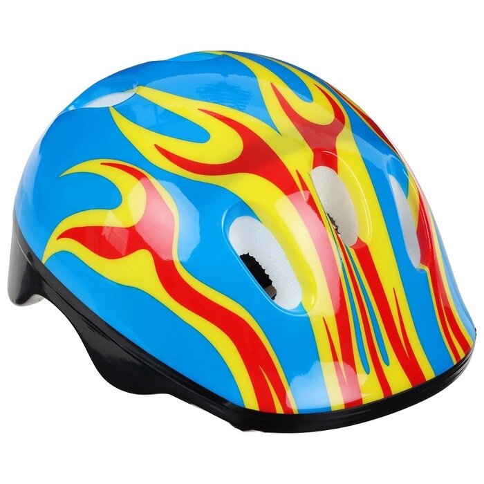 Шлем защитный детский ONLYTOP OT-H6, обхват 52-54 см, цвет синий от компании Интернет - магазин Flap - фото 1