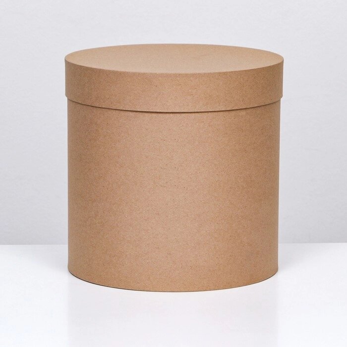 Шляпная коробка крафт , 23 х 23 см от компании Интернет - магазин Flap - фото 1