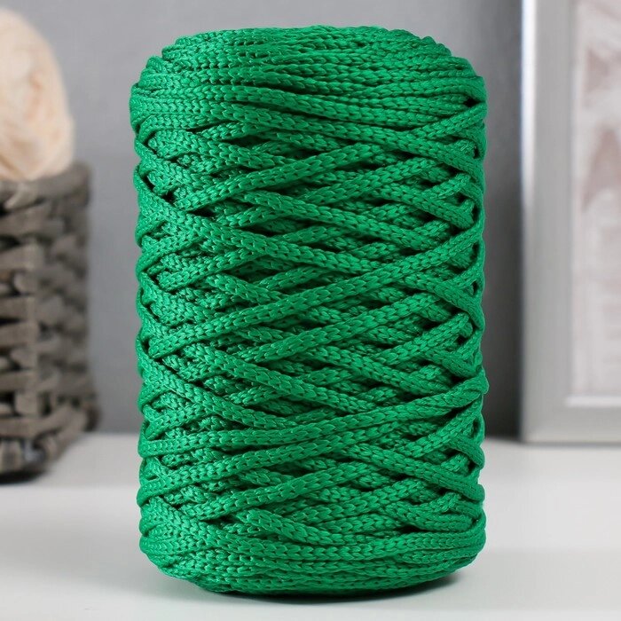 Шнур для вязания 100% полиэфир 3мм 100м/20020гр (25-зеленый) от компании Интернет - магазин Flap - фото 1