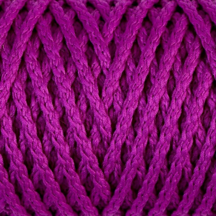 Шнур для вязания "Классик" без сердечника 100% полиэфир ширина 4мм 100м (фиолетовый) от компании Интернет - магазин Flap - фото 1
