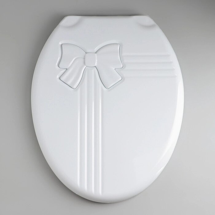 Сиденье для унитаза с крышкой «Комфорт Люкс», 44,537 см, цвет белый от компании Интернет - магазин Flap - фото 1