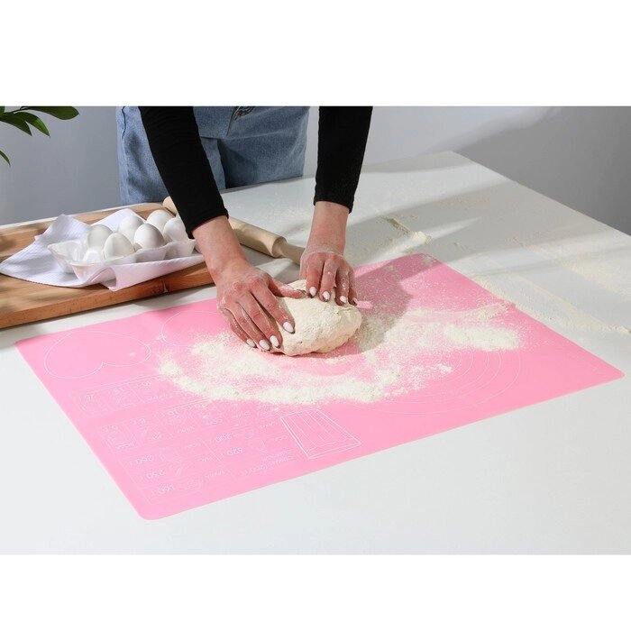 Силиконовый коврик для выпечки «Готовим с любовью», 64 х 45 см от компании Интернет - магазин Flap - фото 1