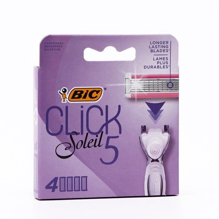 Сменные кассеты для бритья BIC Click 5, 4 шт. от компании Интернет - магазин Flap - фото 1