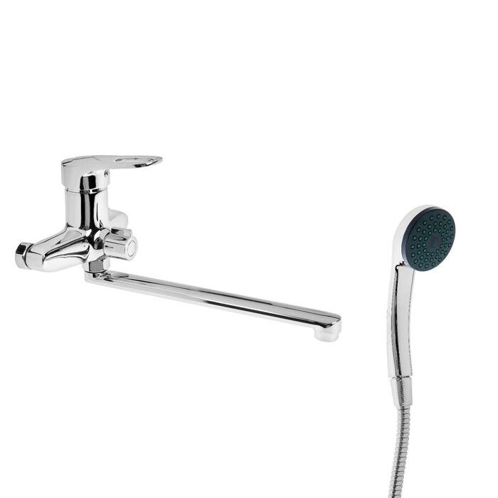Смеситель для ванны Accoona A7142, однорычажный, силумин, хром от компании Интернет - магазин Flap - фото 1