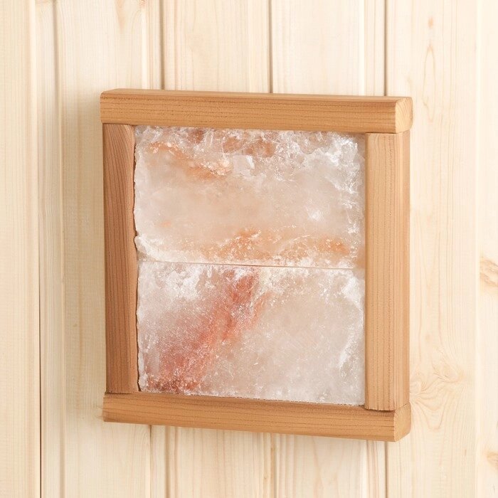 Соляная панель 2 плитки гималайской соли 25,5х24 см термо ЛИПА от компании Интернет - магазин Flap - фото 1