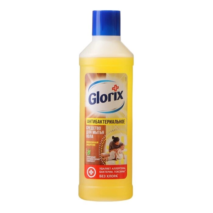 Средство для мытья полов Glorix "Лимонная энергия", 1 л от компании Интернет - магазин Flap - фото 1