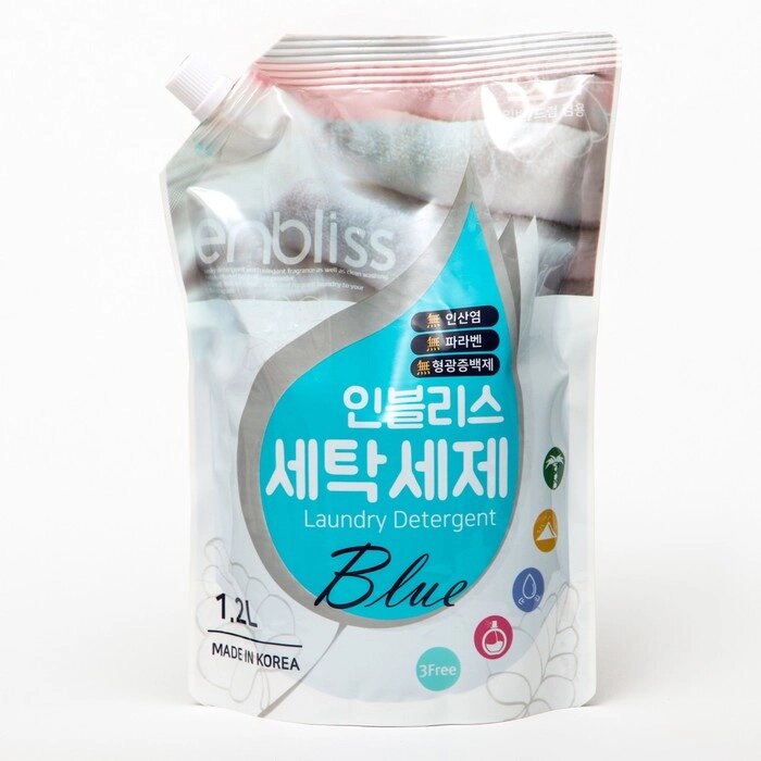 Средство жидкое для стирки белья Enbliss Blue, 1,2 л от компании Интернет - магазин Flap - фото 1