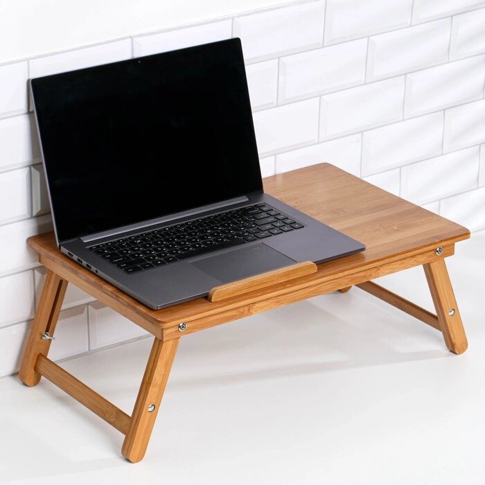 Столик для ноутбука складной, 30х50 см, дерево от компании Интернет - магазин Flap - фото 1