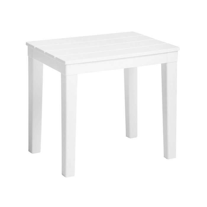 Столик для шезлонга "Прованс", белый, 40 х 30 х 37 см от компании Интернет - магазин Flap - фото 1