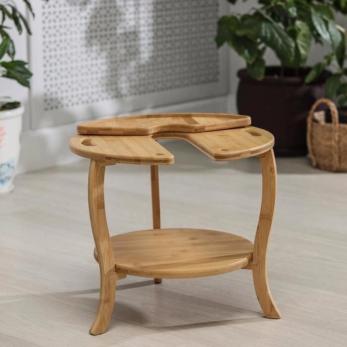 Столик-поднос для кальяна, 3835 см, бамбук от компании Интернет - магазин Flap - фото 1