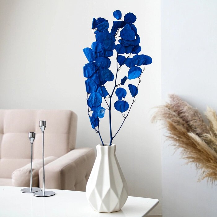 Сухоцвет персикого дерева, 50 г, длина — 70 см, цвет синий от компании Интернет - магазин Flap - фото 1