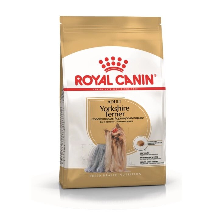Сухой корм RC Yorkshire Terrier Adult для йоркширского терьера, 3 кг от компании Интернет - магазин Flap - фото 1