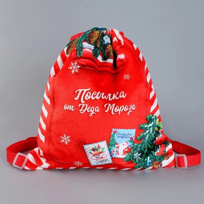 Сумка детская новогодняя «Посылка от Деда Мороза», 35 х 30 см., на новый год от компании Интернет - магазин Flap - фото 1