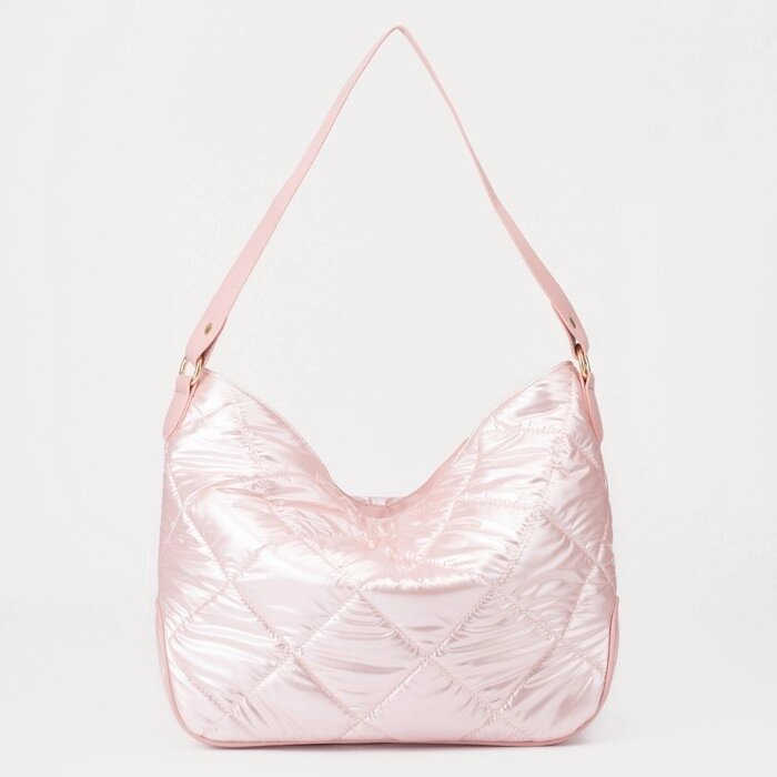 Сумка-мешок на молнии, цвет розовый от компании Интернет - магазин Flap - фото 1