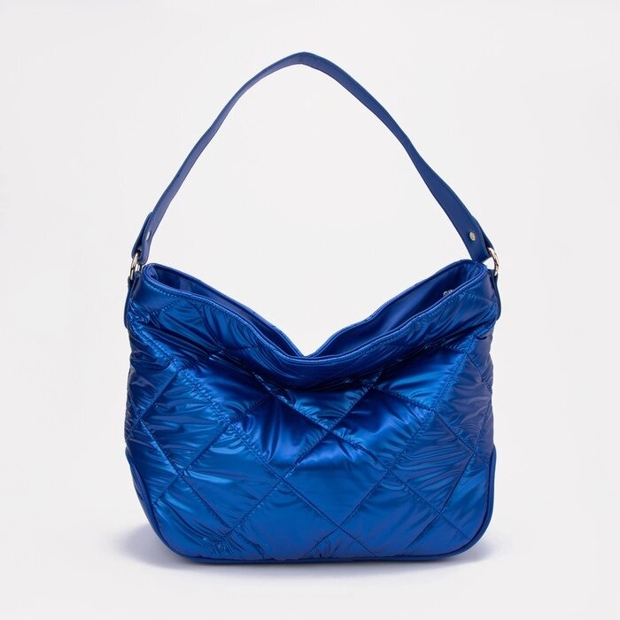 Сумка-мешок на молнии, цвет синий от компании Интернет - магазин Flap - фото 1