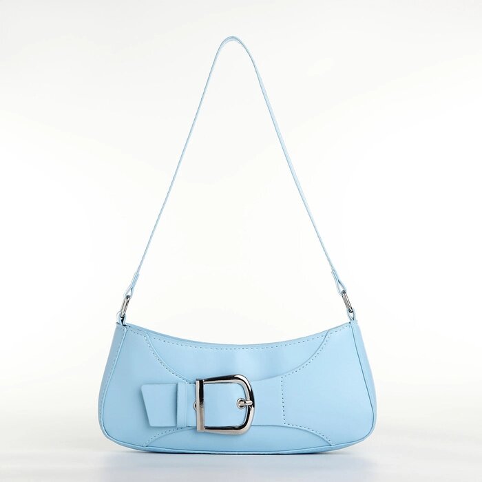 Сумка женская багет на молнии, цвет голубой от компании Интернет - магазин Flap - фото 1